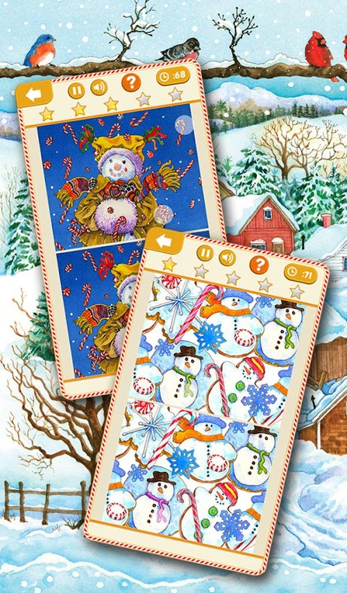 Android application Find the Differences Christmas screenshort