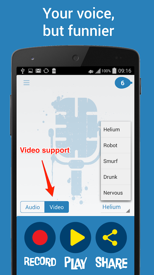 Helium Voice Changer + Video - screenshot