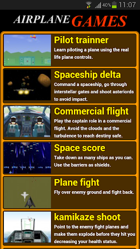 Airplane games