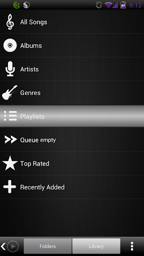 Poweramp Black Onyx Skin