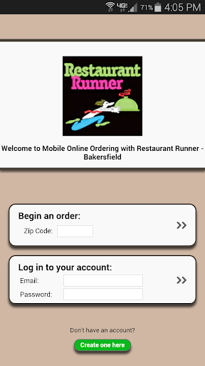 Restaurant Runner