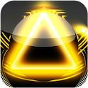 3D glow yellow magic GO theme logo