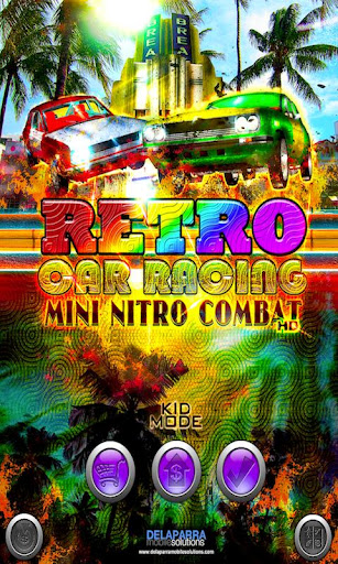 レトロな車RACE：ミニニトロ無料レーシングオートゲーム