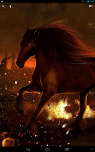 Lastest Sinister horse on fire live wp APK for Android