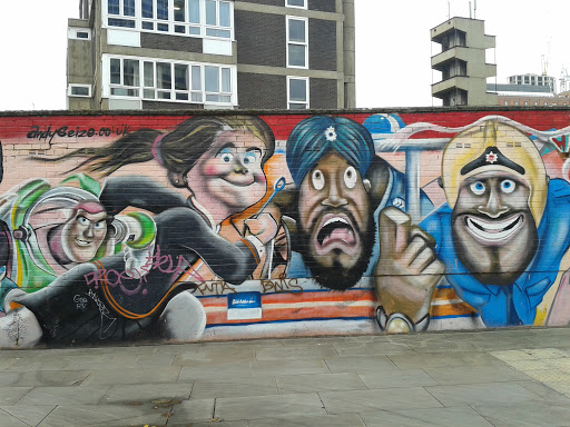 Wall of Heroes Mural