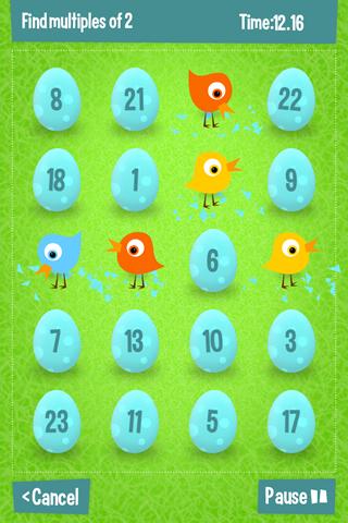 Early Birds Times Tables Screen 1