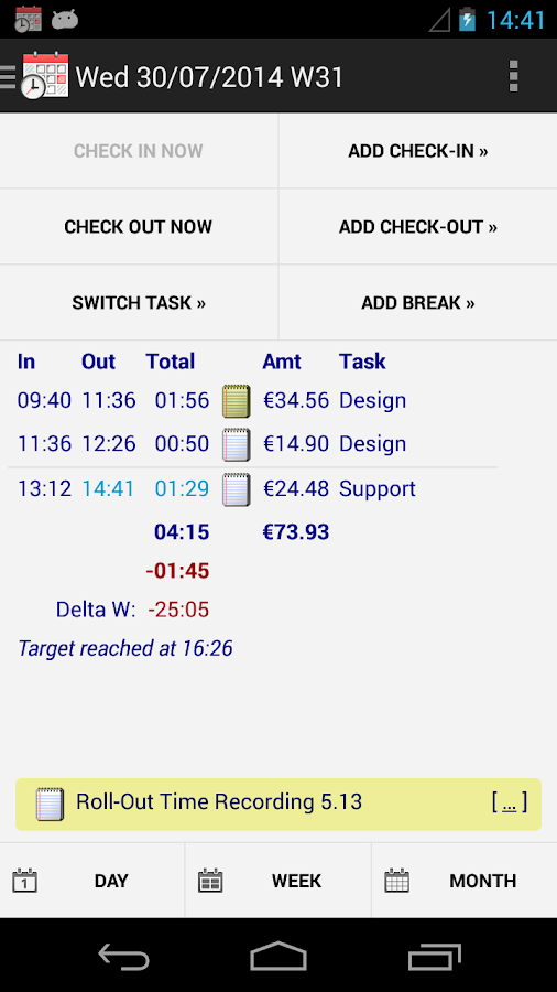 Time Recording Pro Android Apps on Google Play