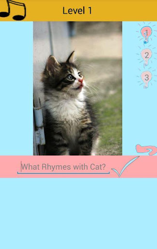 What word rhymes with Cat quiz