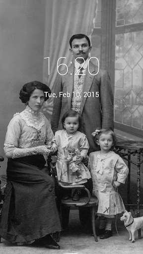 Vintage Family Pic Lock Screen