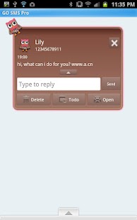 How to mod GO SMS - Cherry Blossom Owl patch 1.1 apk for bluestacks
