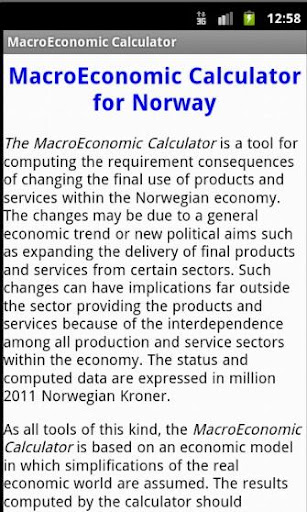 MacroEconomic Calculator