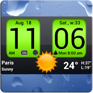 Flip Clock xTheme Widget 4x2 logo