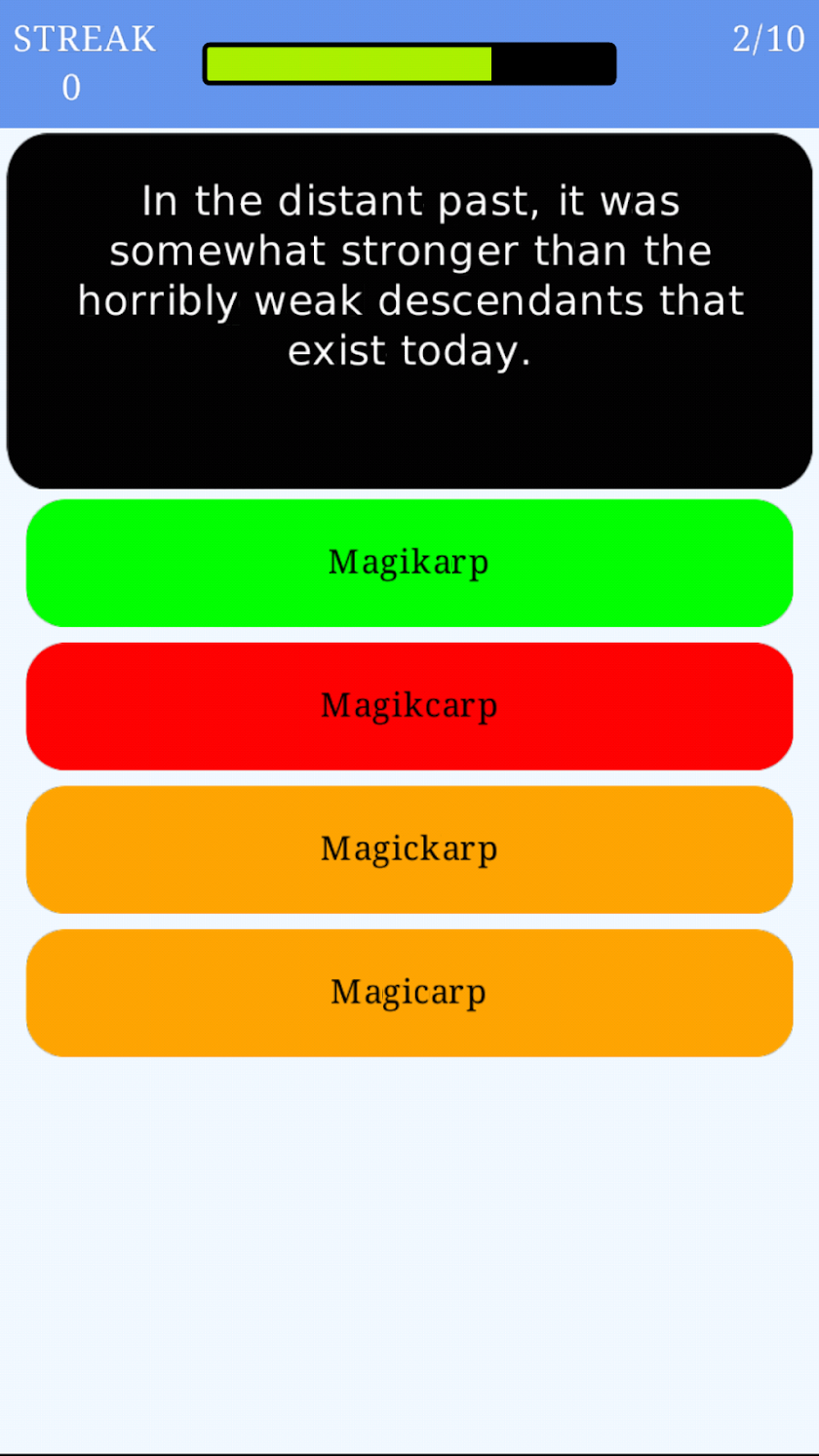Trivia for Pokemon - Fan Quiz Screen 2