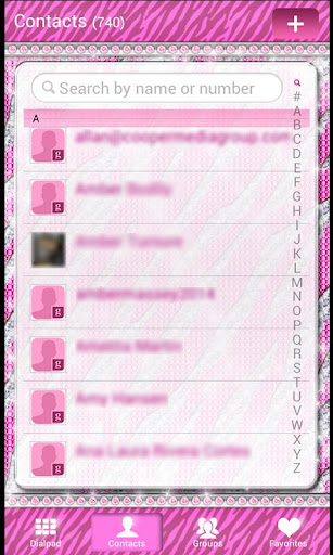 免費下載個人化APP|☀ Bling Pink Zebra Contacts ☀ app開箱文|APP開箱王