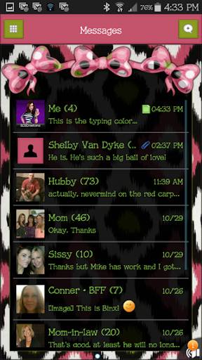 GO SMS THEME - SCS324