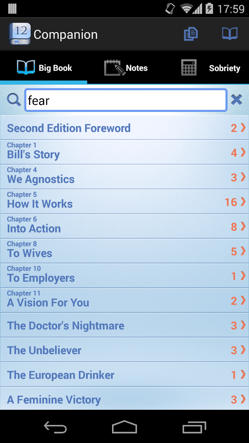 12 Steps AA Companion Screen 3