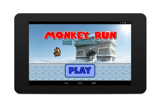 Monkey run ice jungle