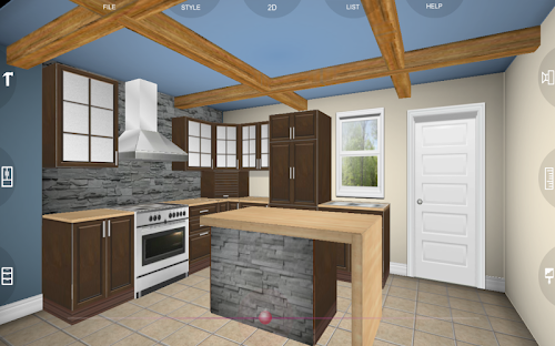 Android application Eurostyle kitchen planner 3D screenshort