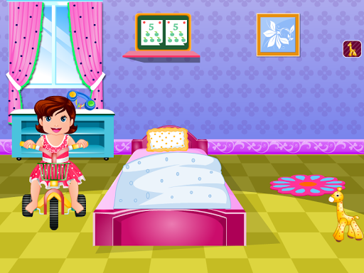 Cute Doris Bathing Baby Games