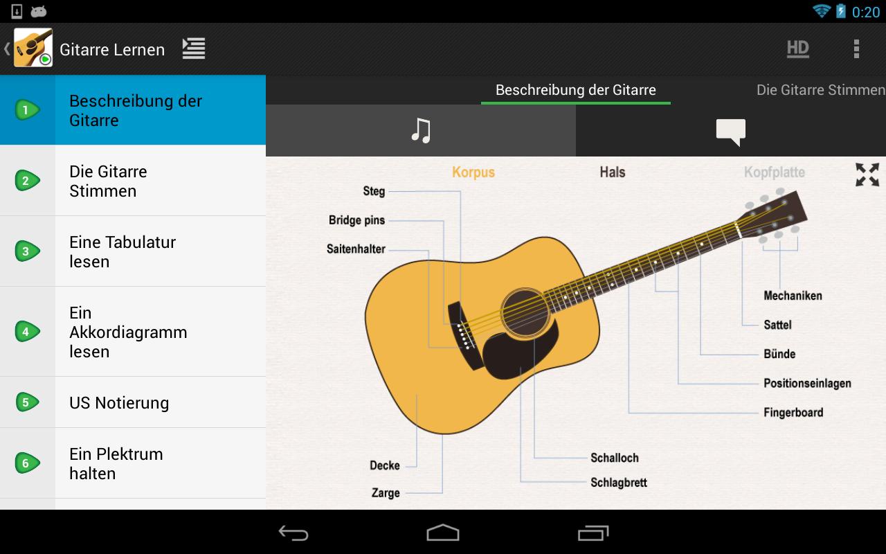 Gitarre Lernen Anfänger LITE AndroidApps auf Google Play