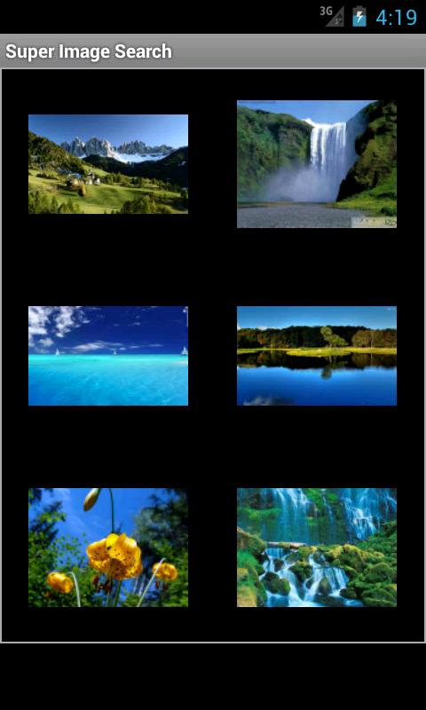 Super Image Search Screen 1