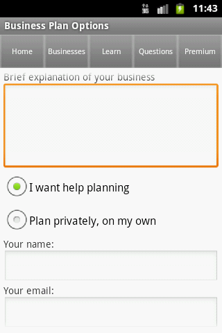 Show me a written business plan