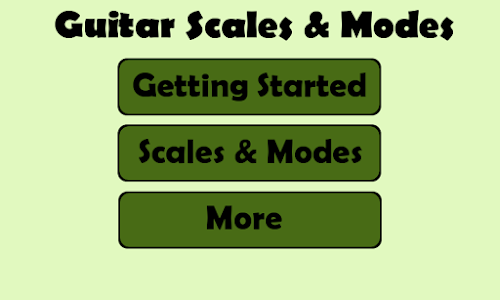 Android application Guitar Scales &amp; Modes screenshort