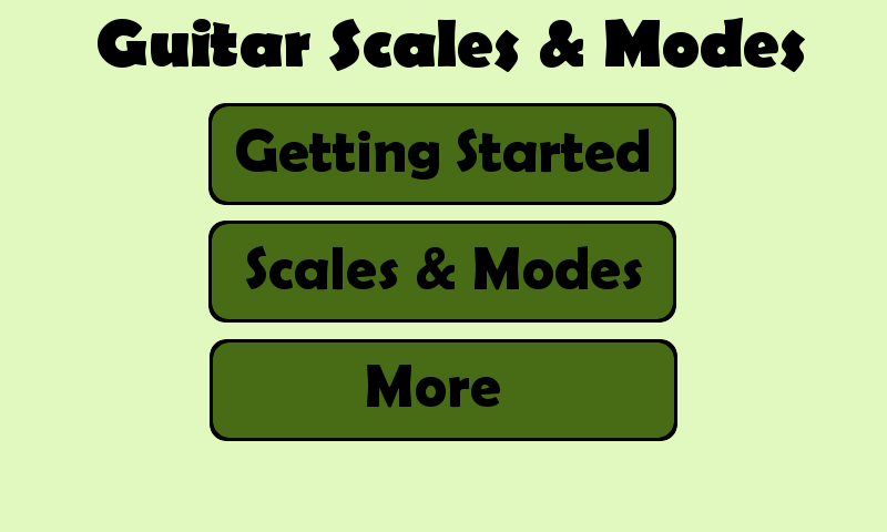 Guitar Scales &amp; Modes Screen 1