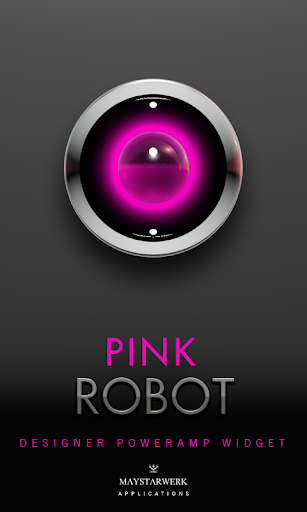 Poweramp Widget Pink Robot
