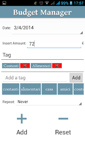 Gestione Spese Screen 2