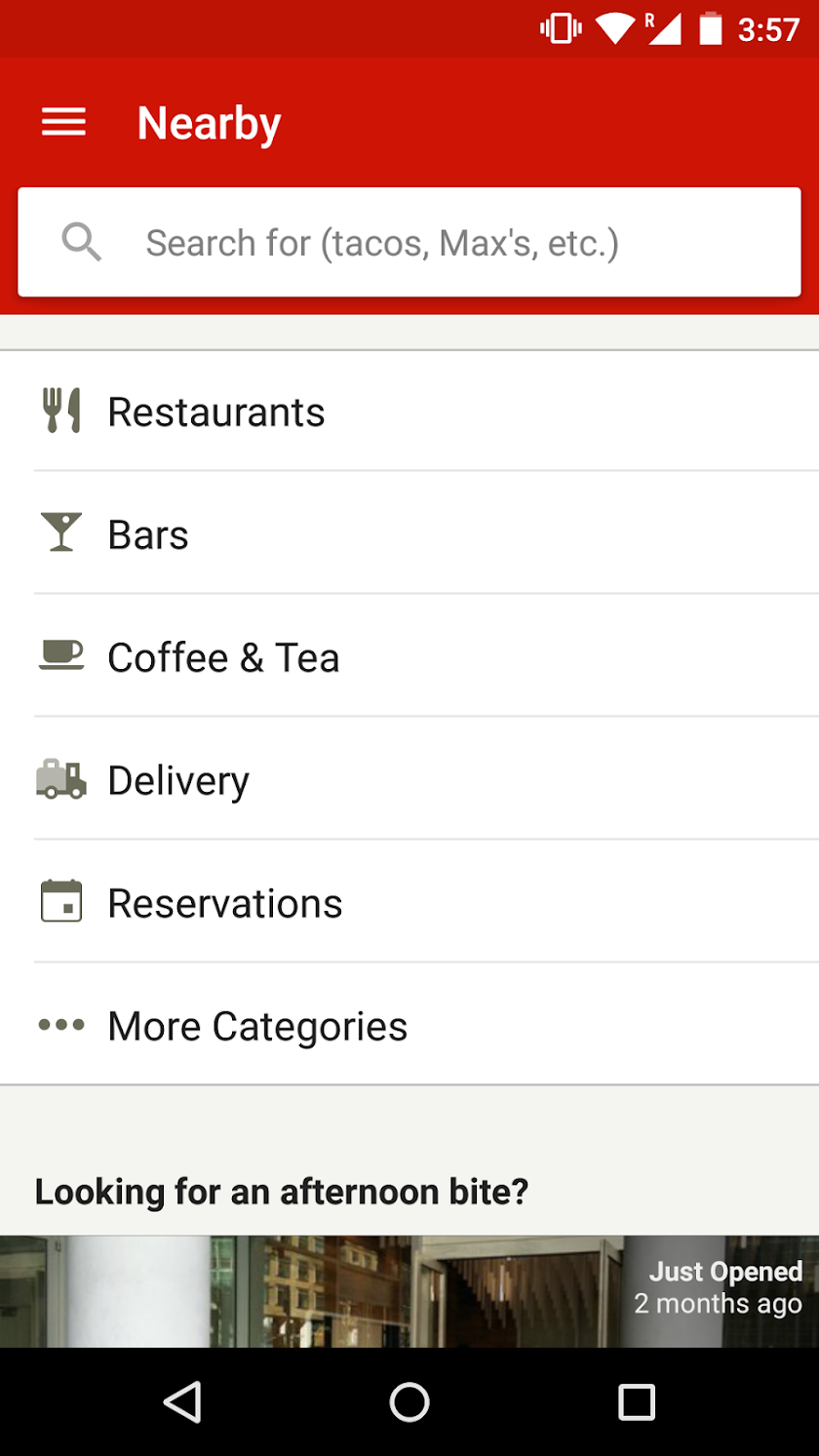 Yelp Screen 1