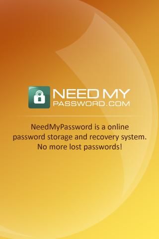 NeedMyPassword App