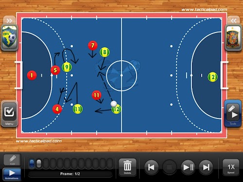 Android application TacticalPad Futsal/Hand Pro screenshort