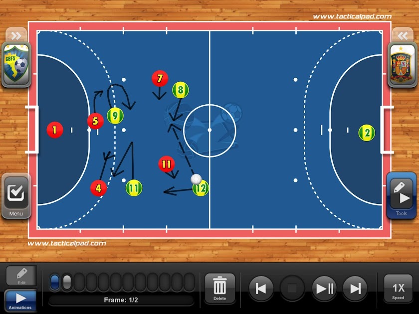 TacticalPad Futsal/Hand Pro Screen 1