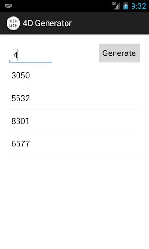 【免費娛樂App】4D Number Generator-APP點子