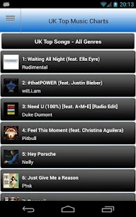 UK Top 100 Music Charts