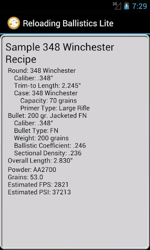 【免費運動App】348 Winchester Ballistics Data-APP點子