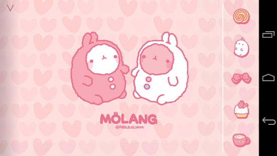 Molang Cup Cake Pink Atom