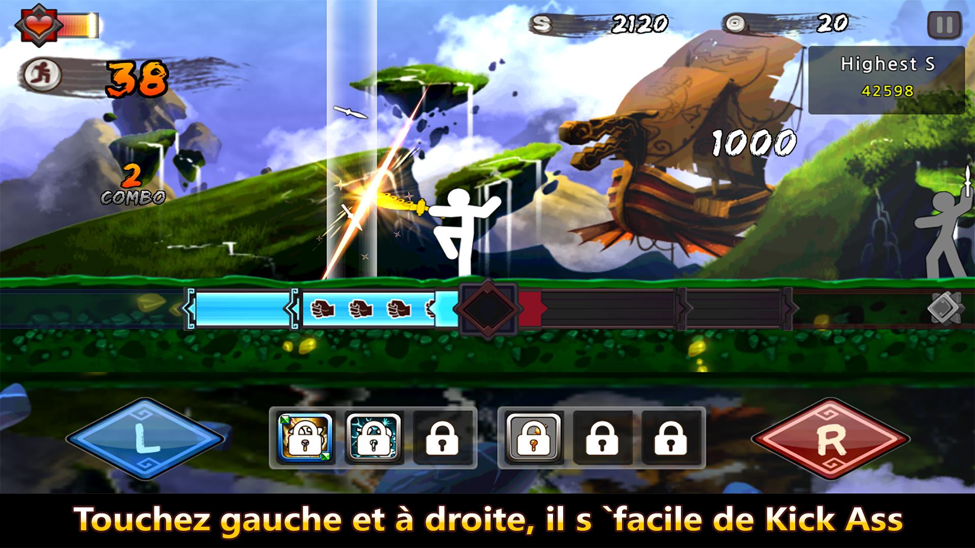 Android application One Finger Death Punch screenshort