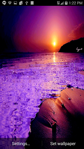 Ocean Sunrise Live Wallpaper
