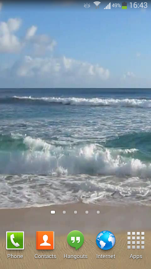 Android application Ocean Waves Live Wallpaper 32 screenshort