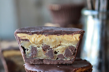 Giant Chocolate Chip Cookie + Cookie Dough Peanut Butter Cups