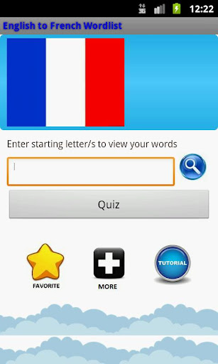 English to French Wordlist