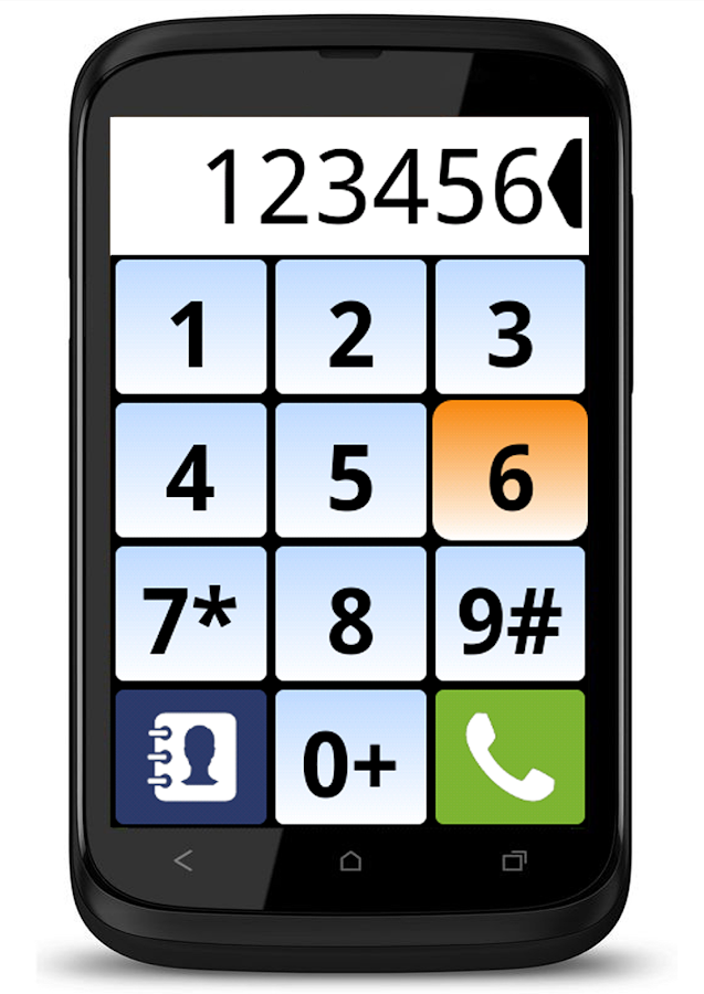 Приложение Большие кнопки - Big dialer на Андроид
