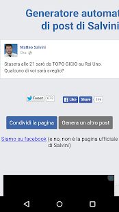 Generatore di post di Salvini Screenshots 0