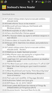 RSS News Reader - náhled