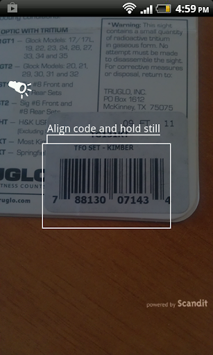 Slickguns Barcode Scanner