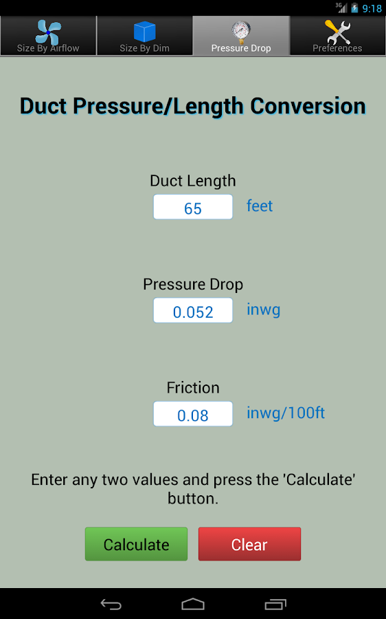 Duct Calc Elite Ductulator Android Apps on Google Play