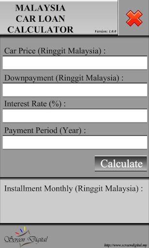 Malaysia Car Loan Calculation