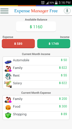 Expense Manager Free - Budget
